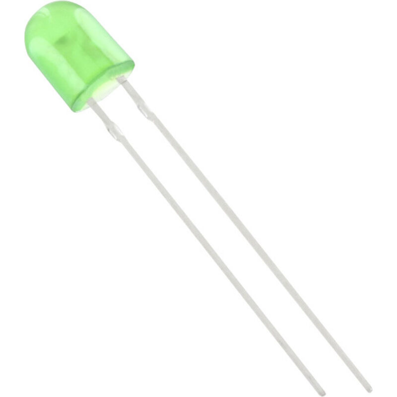 HuiYuan 5234G3D-JSA-B LED vert ovale 5 mm 1750 mcd 110 °, 50 ° 20 mA