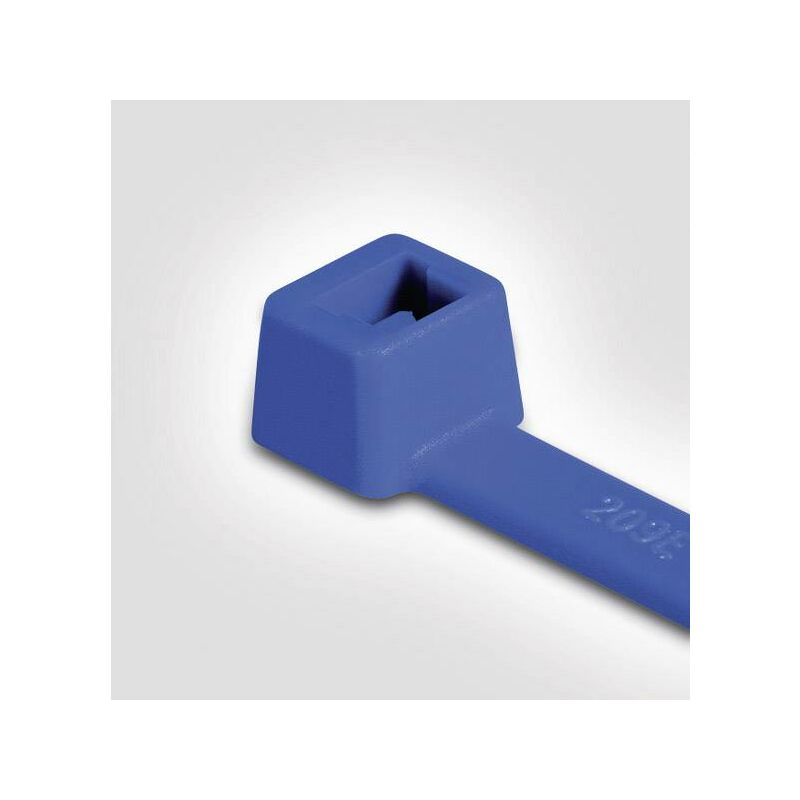HellermannTyton 111-00659 T18R-E/TFE-BU Serre-câble 101.60 mm 2.50 mm bleu résiste aux produits chimiques 1 pc(s) R012221