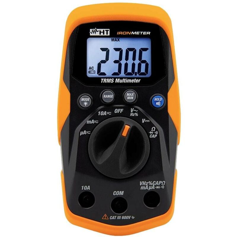 HT Instruments IRONMETER Multimètre numérique CAT III 600 V Affichage  (nombre de points): 4000 Q482962