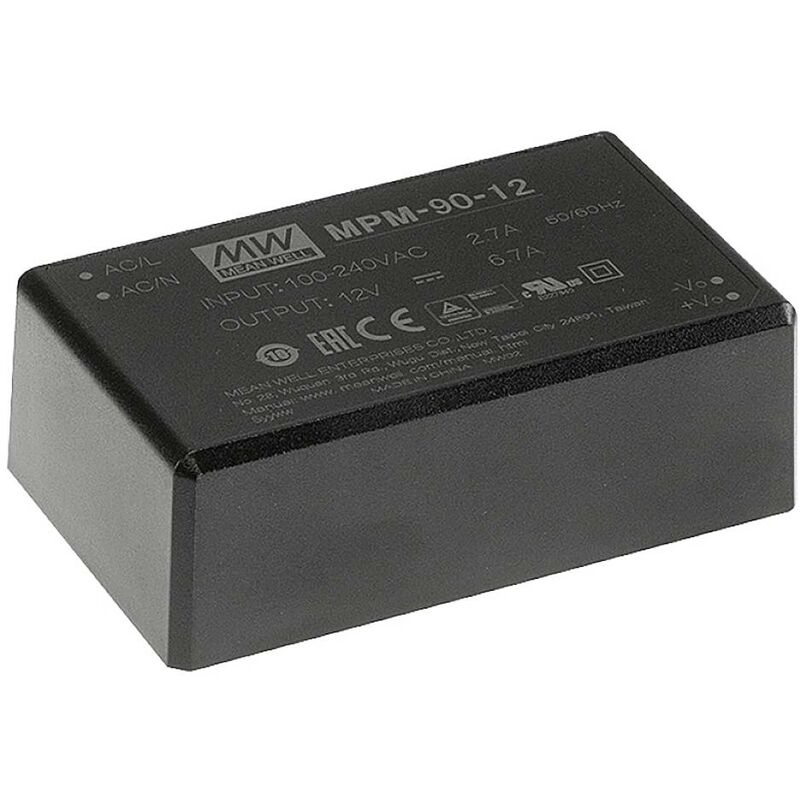 Mean Well MPM-90-48 Alimentation CA/CC pour circuits imprimés 48 V/DC 90.2 W A376522