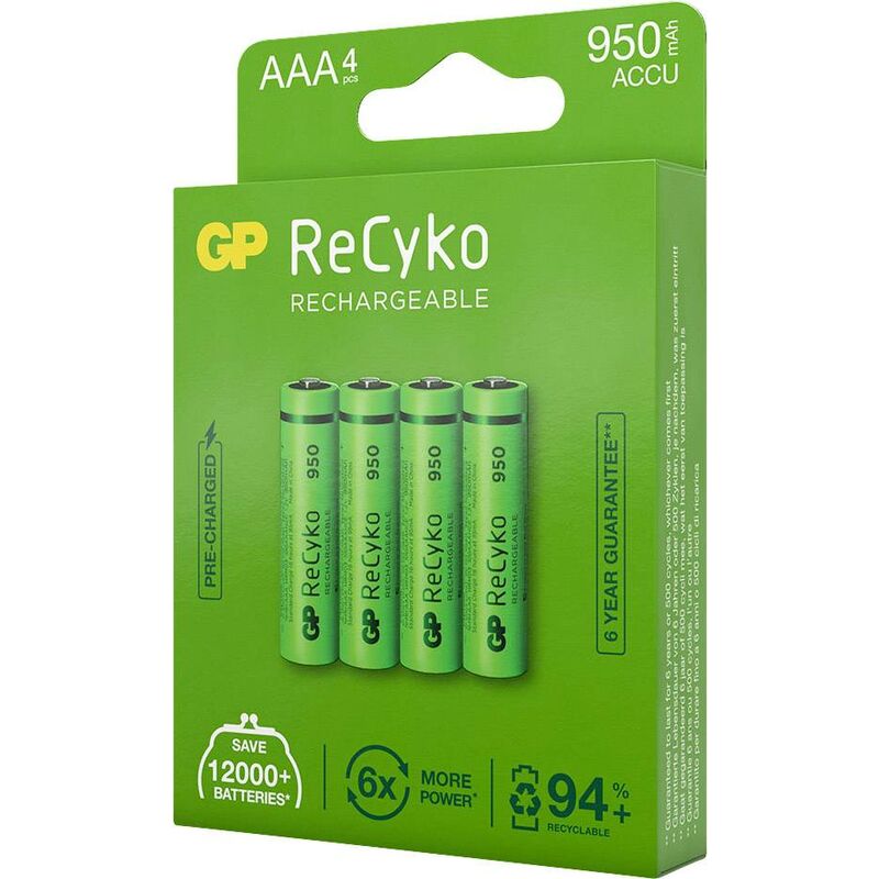 GP Batteries GPRCK65AAA570C4 Pile rechargeable LR3 (AAA) NiMH 650