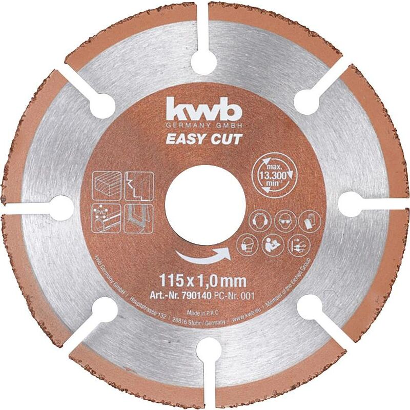 kwb 712022 Jeu de disque à tronçonner 125 mm 10 pc(s) métal