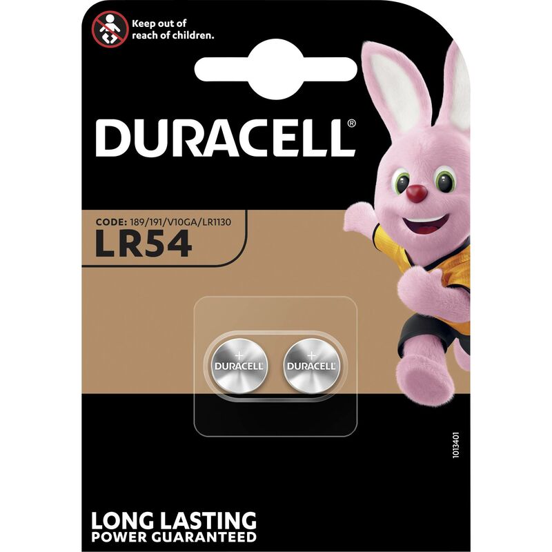 Pile bouton LR 54 alcaline(s) Duracell 65 mAh 1.5 V 2 pc(s) Y201572