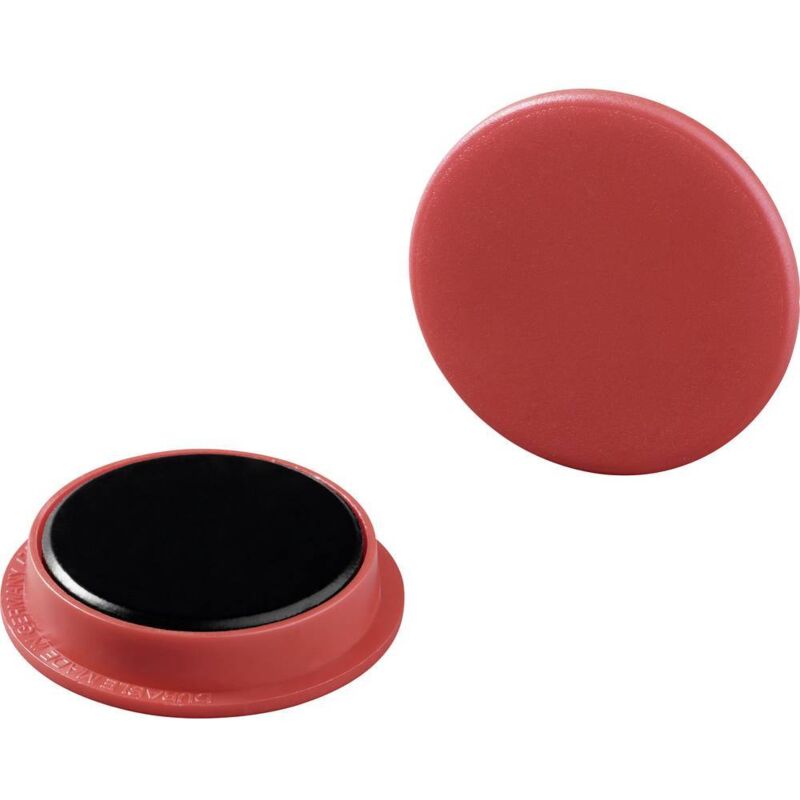 10 Aimants Ronds 10 Mm – Rouge – Pack Legamaster – Pour Tableau Magnétique, Frigo, Bureau - 5