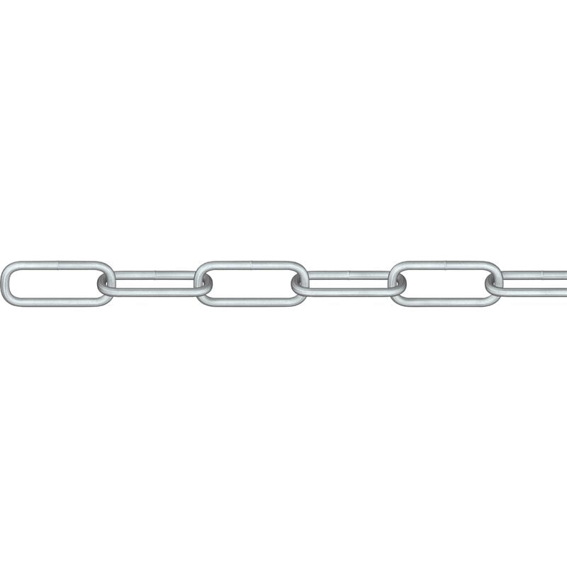 dörner + helmer 171832G Chaîne ronde en acier argent acier étamé par galvanisation 30 m A310252