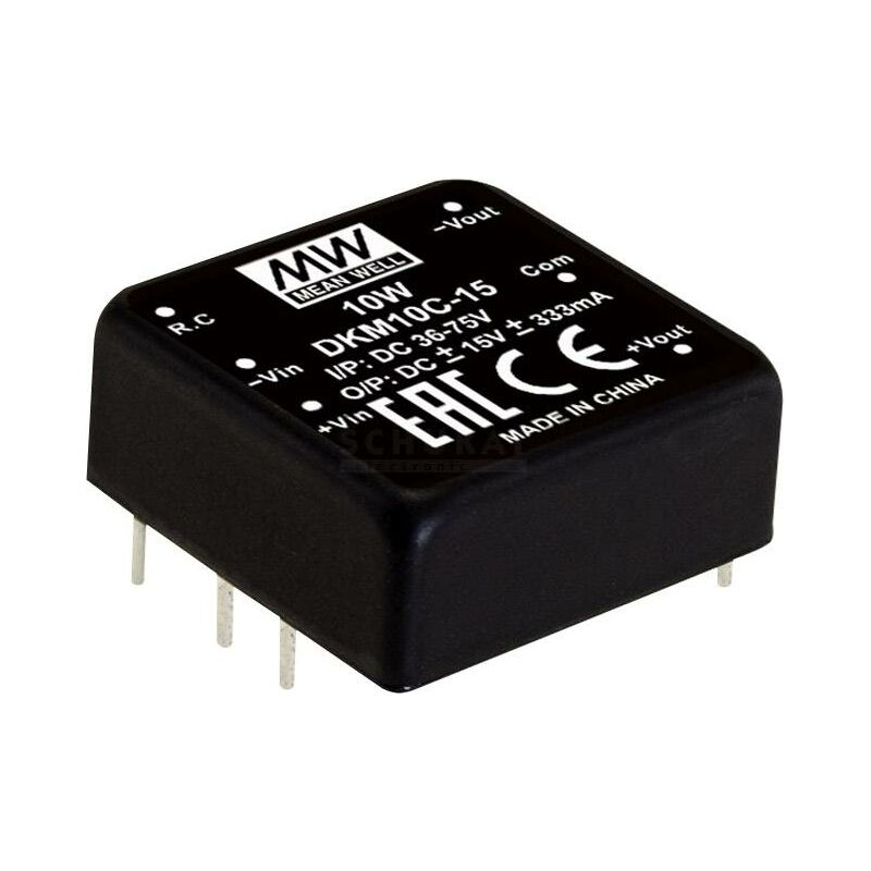 Mean Well DKM10E-12 Module convertisseur CC/CC 416 mA 10 W Nbr. de sorties: 2 x Contenu 1 pc(s) Q123492
