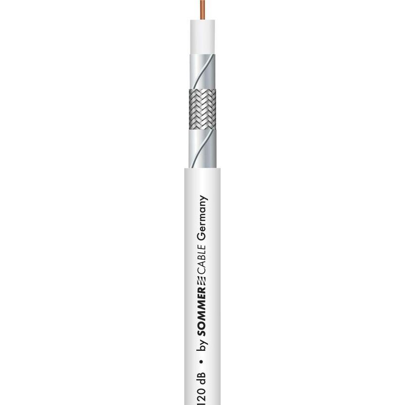 Sommer Cable 601-0970C Câble coaxial Ø extérieur: 6.8 mm RG6 75 Ω 120 ...