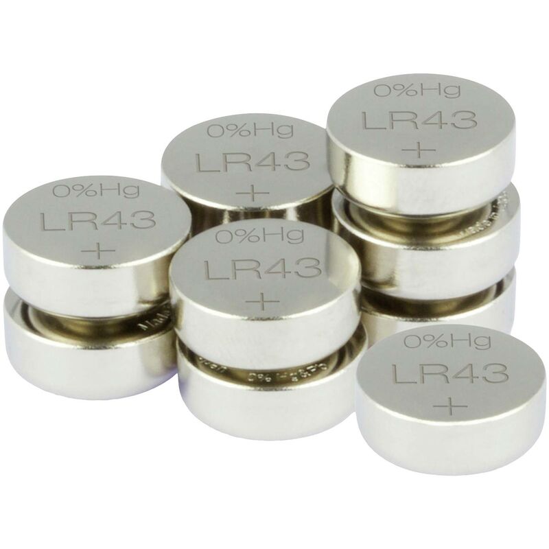 Piles boutons LR 43 Energizer, lot de 2 1.5 V AG12, V12GA, G12A