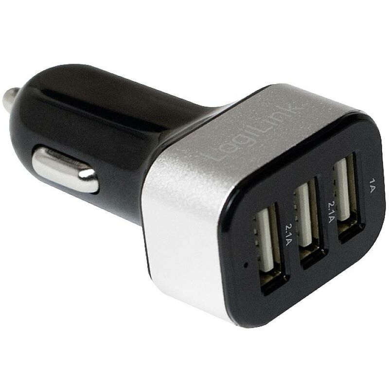 LogiLink Chargeur USB 25.5 W pour voiture Courant de sortie (max.) 2100 mA  Nbr. de sorties