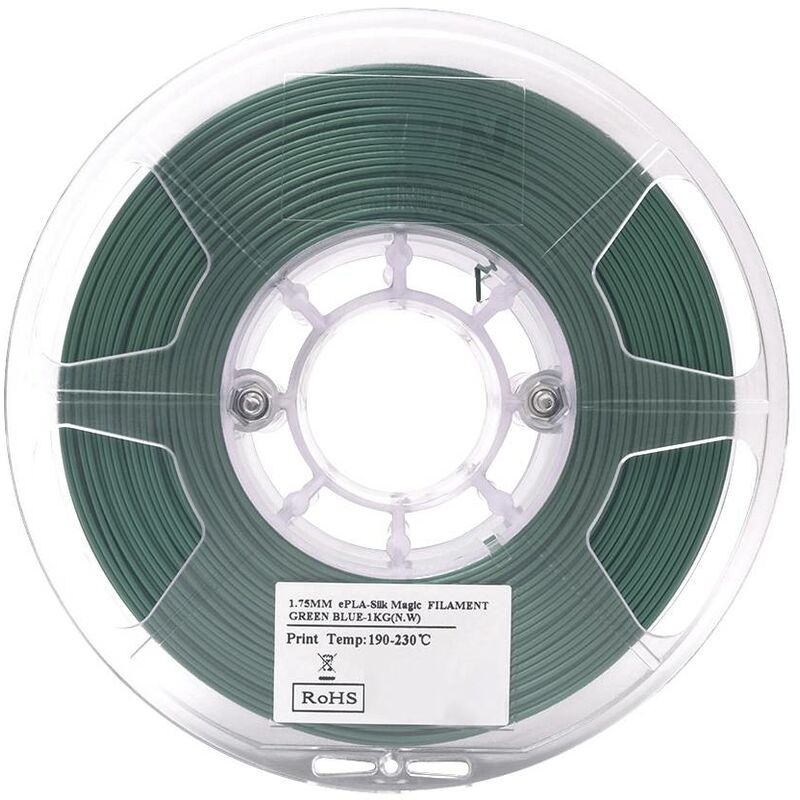 ESUN RF-5271438 Filament PLA flexible 1.75 mm 1 kg bleu-vert, bleu