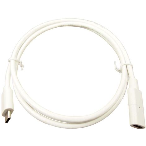 Cliff Câble USB-C USB-C® femelle, USB-C® mâle 1.00 m blanc contacts dorés FCR72003W C911992 (1/2)
