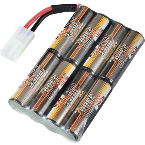 Reely Pack de batterie (NiMh) 9.6 V 2300 mAh Nombre de cellules: 8 LR6 (AA) stick fiche Tamiya mâle X925132