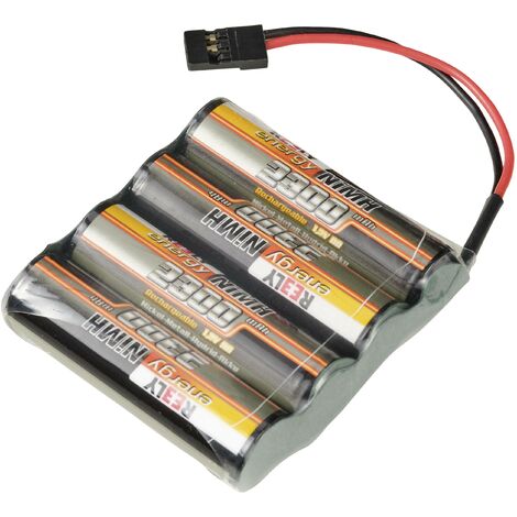 Reely Pack de batterie (NiMh) 4.8 V 2300 mAh Nombre de cellules: 4 LR6 (AA) side by side fiche JR femelle X925392 (1/2)