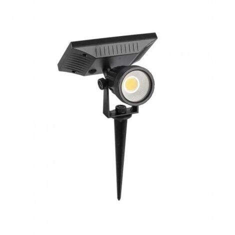 Piquet solaire à led v-tac 6660 vt-952-2w 3000k ip65