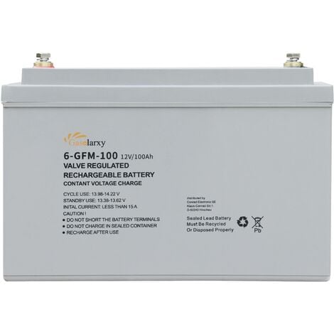 12V100AH Batterie au plomb 12 V 100 Ah plomb-gel (L x l x H) 340 x 331 x 215 mm X903472