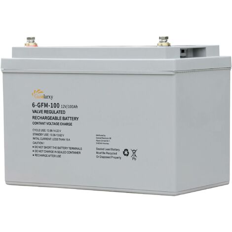 12V100AH Batterie au plomb 12 V 100 Ah plomb-gel (L x l x H) 340 x 331 x 215 mm X903472