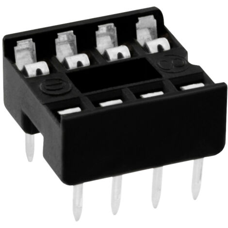 Connfly DS1009-08AT1NX-0A2 Support de circuits intégrés Pas: 2.54 mm Nombre de pôles: 8 1 pc(s) Tube (1/2)