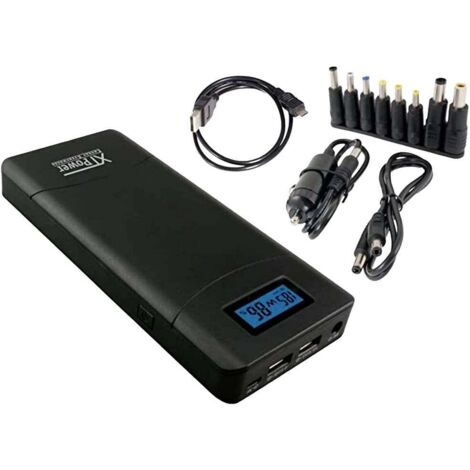 XTPower XT-20000 QC3 Powerbank (batterie supplémentaire) 20100 mAh Li-Ion USB, prise femelle DC 3,5 mm noir affichage d