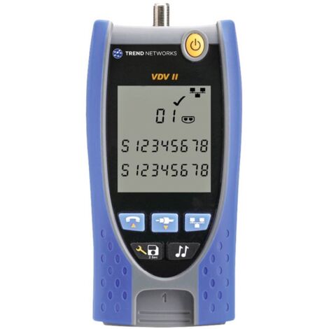 Testeur de câbles R158007 – VDV II BT – Écran LCD – Bluetooth – Enregistrement Cloud – 500 projets – 25 000 tests – Trend Networks - C842152