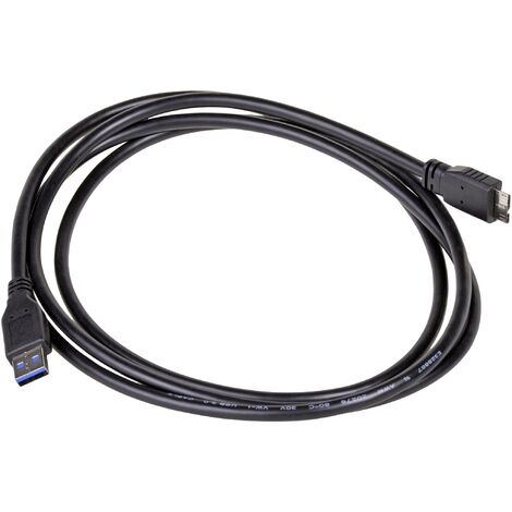 Akyga Câble USB USB-A mâle, USB-Micro-B 3.0 mâle 1.80 m noir AK-USB-13 C832442 (1/2)