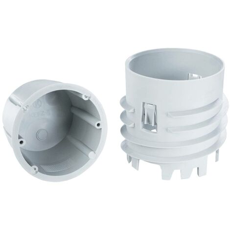 Boîte de dérivation 73 mm Ø – Hauteur 80 mm – Pour façades isolées jusqu'à 80 mm – Résistance aux flammes 850 °C – Kopos