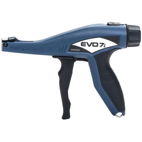 HellermannTyton EVO7i Pince pour serre-câbles manuelle avec boîtier en plastique bleu-noir