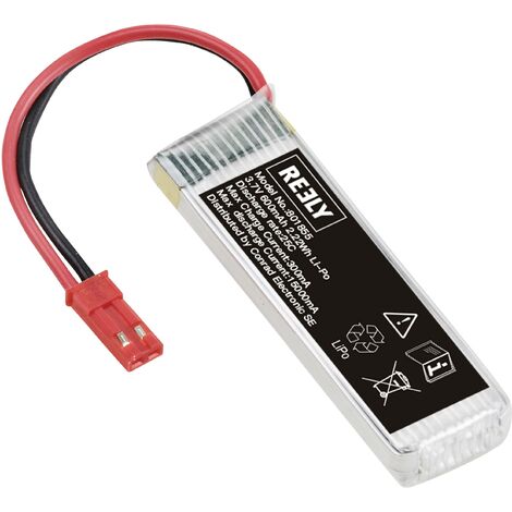 RedPower LiPo battery 3.7 V model building battery pack 350 mAh 25 C soft case JST, BEC au meilleur prix sur