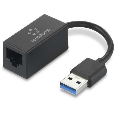 Adaptateur réseau Renkforce RF-4708614 1 GBit/s USB 3.1 (Gen 1), Gigabit-LAN (1 Gbit/s)