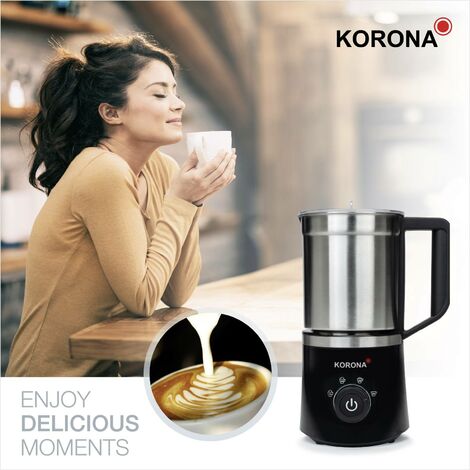 Korona 18050 Mousseur à lait acier inoxydable, noir 650 W X949822