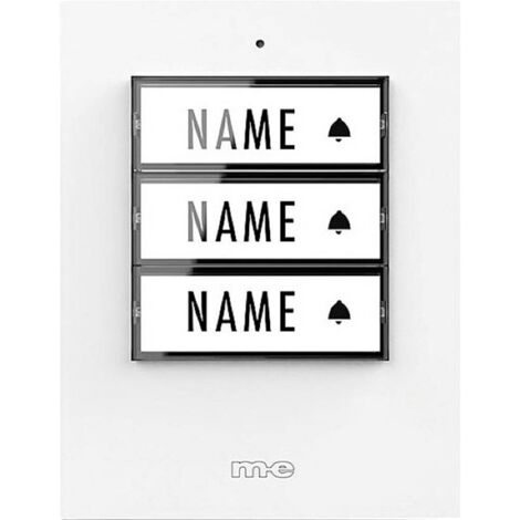 m-e modern-electronics 41358 Sonnette sans fil Emetteur éclairée, avec porte-nom (1/2)