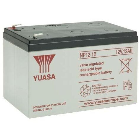 NP4-12, Batterie au plomb étanche Yuasa 12V 4Ah cyclique