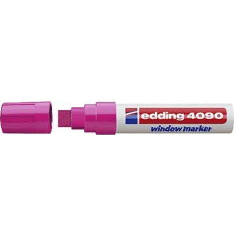 Edding 4090 4-4090069 Marqueur craie rose fluorescent 4 mm, 15 mm
