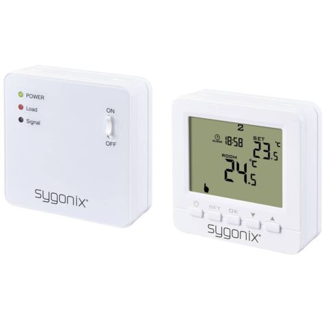Thermostat sans fil Sygonix SY-5470190 montage apparent (en saillie) programme hebdomadaire 1 pc(s)