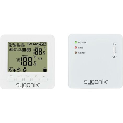 Thermostat sans fil Sygonix SY-5470190 montage apparent (en saillie) programme hebdomadaire 1 pc(s)
