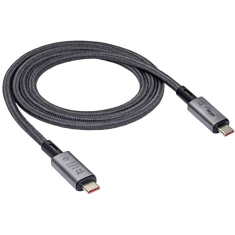 Akyga Câble USB USB-C® mâle, USB-C® mâle 1.00 m gris AK-USB-45 C831702 (1/4)
