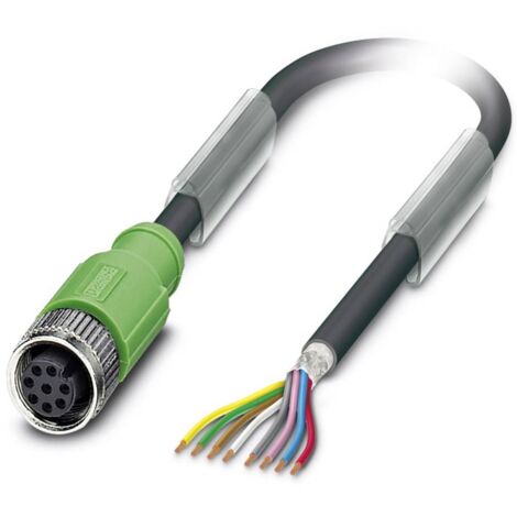 Câble pour capteurs/actionneurs Phoenix Contact SAC-8P- 5,0-PUR/M12FS SH 1522888 Contenu: 1 pc(s) (1/3)
