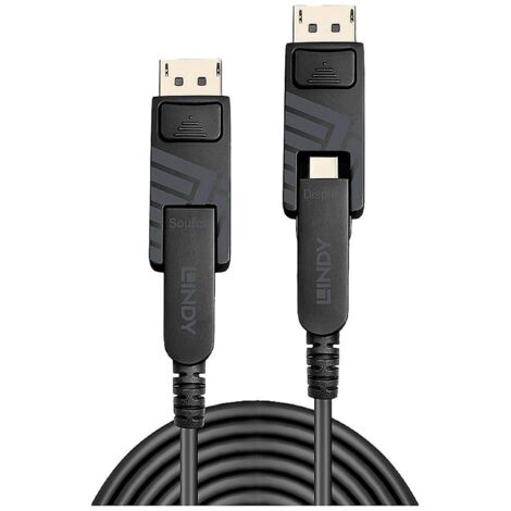 Câble de raccordement LINDY Fiche mâle Mini DisplayPort, Fiche mâle Mini DisplayPort 20.00 m noir 38 (1/4)