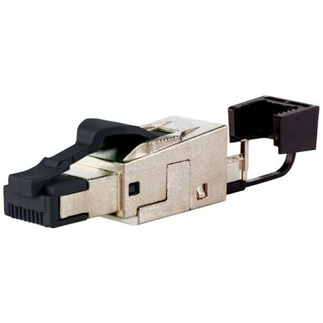 Metz Connect Fiche RJ45 pouvant être confectionnée sur le terrain 130E405032-E mâle noir 1 pc(s) C878632