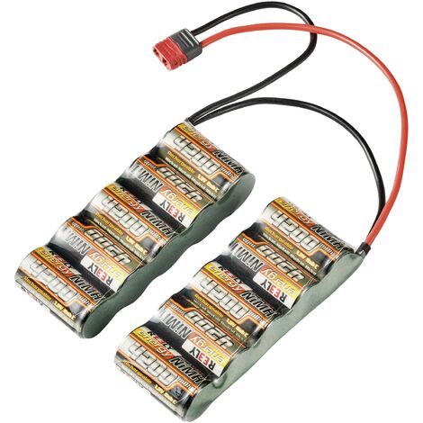 Reely Pack de batterie (NiMh) 12 V 4200 mAh Nombre de cellules: 10 side by side système d'enfichage en T X966182 (1/2)