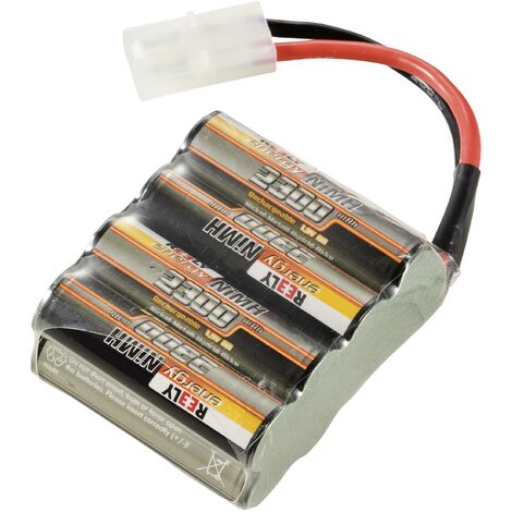 Reely Pack de batterie (NiMh) 9.6 V 2300 mAh Nombre de cellules: 12 LR6 (AA) LR6 (AA) bloc Tamiya X968372
