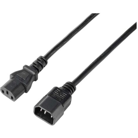 Sygonix SY-5243894 appareils IEC Rallonge noir 5.00 m X590142 (1/3)
