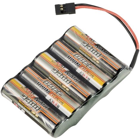 Reely Pack de batterie (NiMh) 6 V 2300 mAh Nombre de cellules: 5 LR6 (AA) side by side fiche JR femelle X925352 (1/2)