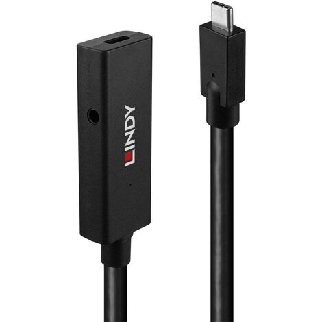 LINDY Câble USB-C USB 3.2 Gen2 (USB 3.1 Gen2) USB-C® mâle, USB-C® femelle 5.00 m noir 43364 C154762