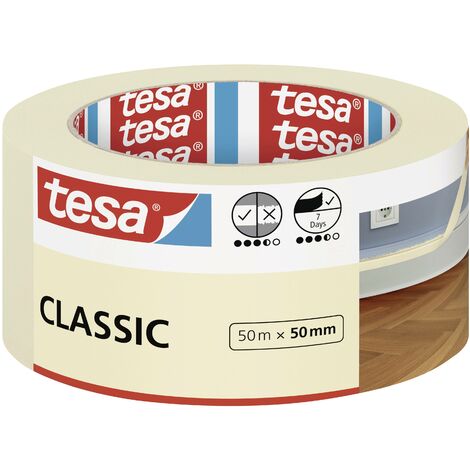 tesa Classic 52807-00000-03 Ruban de masquage pour peinture blanc (L x l) 50 m x 50 mm 1 pc(s) (1/5)