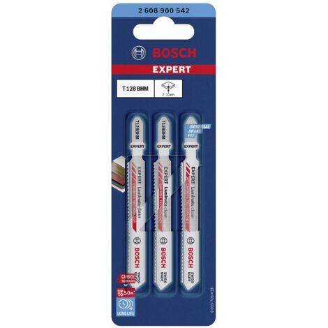Lame de scie sauteuse Expert T 128 BHM Pack a 3 Unités Bosch