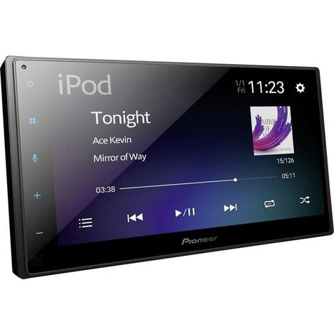 Pioneer SPH-DA160DAB Autoradio 2 DIN port pour commande au volant, connexion possible à une caméra de recul, kit mains libres bluetooth, tuner DAB+ Y444372