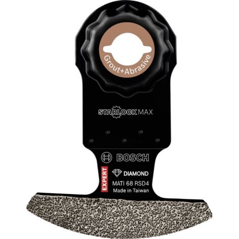 Bosch – Lame angulaire Starlock Max 68 x 10 mm 2608900038 – Pour mortier de jointoiement – Technologie diamant pour coupe précise – Compatible StarlockMax