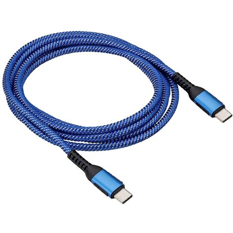 Akyga Câble USB USB-C® mâle, USB-C® mâle 1.80 m bleu AK-USB-38 C831752 (1/3)
