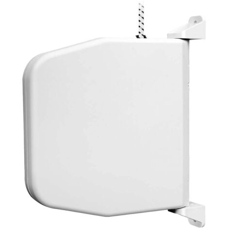 Enrouleur manuel pour volet roulant 50501 – Cordon préenroulé 5 m – Montage mural avec boîtier pivotant 180° – Compatible avec cordon existant – Schellenberg - X519372