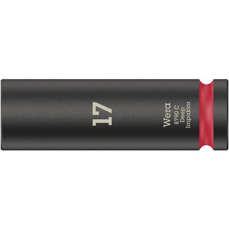 Wera 8790 C Impaktor Deep 05004834001 6 pans intérieurs Douille 17 mm 1/2" (12.5 mm)